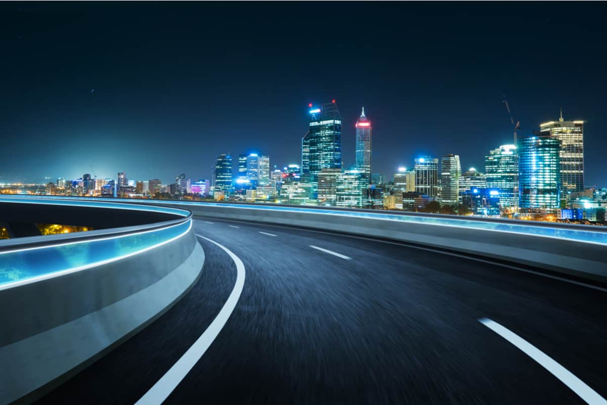 highway at night